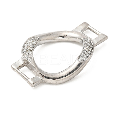 Alloy Crystal Rhinestone Oval Connector Links Charms FIND-M052-10P-NR-1