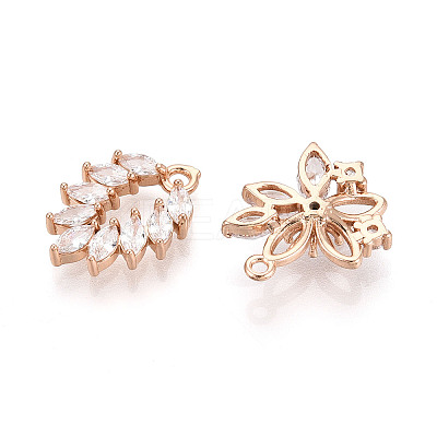 Brass with Cubic Zirconia Pendants KK-T072-52G-1