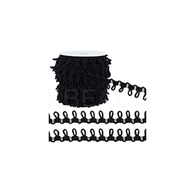 1Bundle Polyester Elastic Button Looping Trim OCOR-BC0006-93A-1