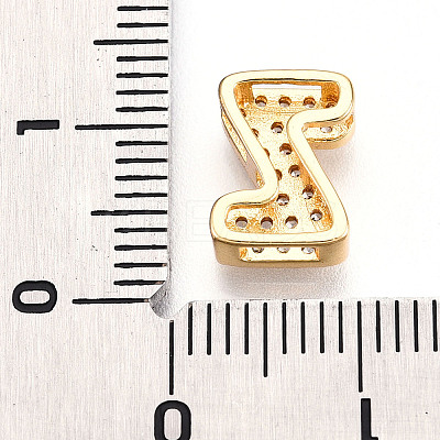 Brass Micro Pave Cubic Zirconia Charms KK-N254-217G-Z-1