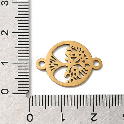 304 Stainless Steel Connector Charms LS-STAS-D013-02D-G-1