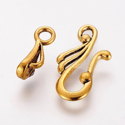 Tibetan Style Hook and Eye Clasps LS-GLF1157Y-1