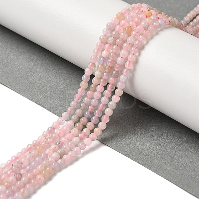 Natural Morganite Beads Strands G-B090-A24-03-1