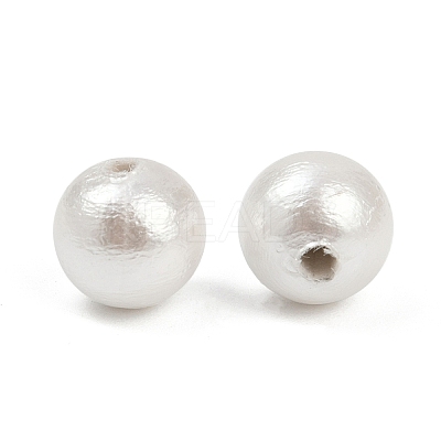Compressed Cotton Pearl Beads WOVE-V001-A01-6mm-1