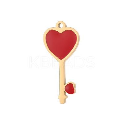 304 Stainless Steel Enamel Pendants STAS-OY013-70G-1