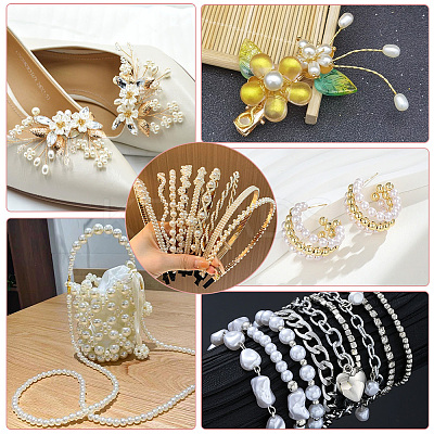 Imitation Pearl Acrylic Beads PEAR-LT0001-02B-1