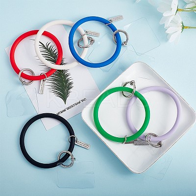 6 Sets 6 Colors Keychain Accessories Set KEYC-OC0001-08-1