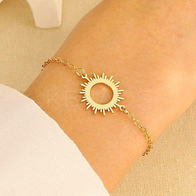 Stainless Steel Sun Link Bracelets WH-WG59F27-01-1