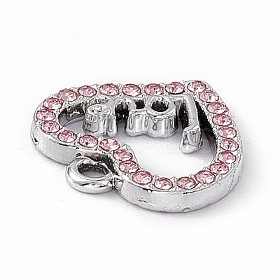 Alloy Rhinestone Pendants PALLOY-P287-02P-01-1