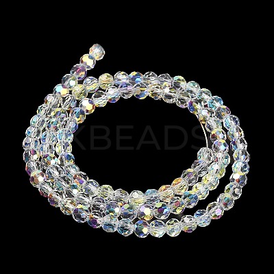 Electroplate Glass Beads Strands EGLA-D030-13-1