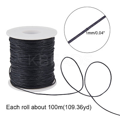 Waxed Cotton Thread Cords YC-PH0002-14-1