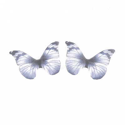 Polyester Fabric Wings Crafts Decoration X-FIND-S322-010C-08-1