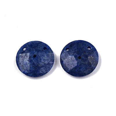 Natural Dyed Lapis Lazuli Connector Charms G-N326-149C-1