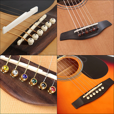 27Pcs 5 Styles Plastic Guitar String Pins Set AJEW-CN0004-46-1