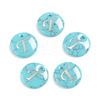Synthetic Turquoise Charms G-L561-001T-1