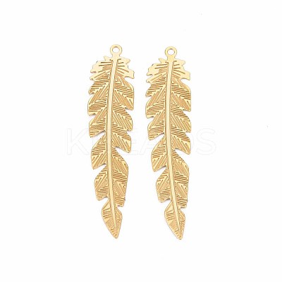 Rack Plating 304 Stainless Steel Filigree Pendants X-STAS-T057-36G-1