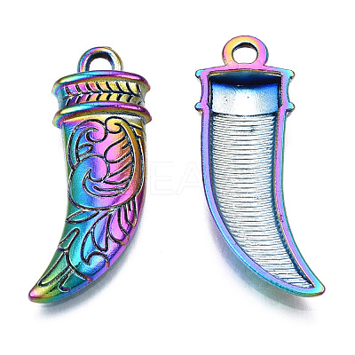 Rainbow Color Alloy Pendants PALLOY-N156-142-NR-1