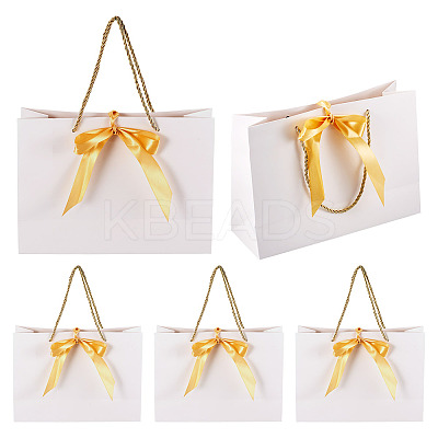 6Sets Rectangle Paper Gift Storage Bags with Handle CARB-TA0001-04A-1