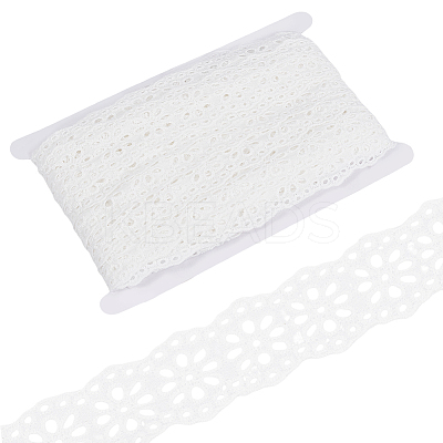 15 Yards Cotton Embroidery Flower Ribbon OCOR-BC0007-45-1