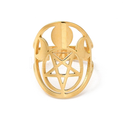 304 Stainless Steel Adjustable Rings for Women RJEW-G291-01G-1