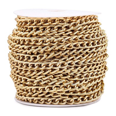 Aluminium Textured Curb Chains CHA-T001-40G-1