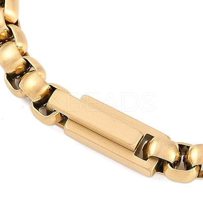 304 Stainless Steel Box Chains Bracelets BJEW-S156-02G-1
