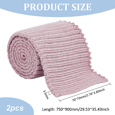 95% Cotton & 5% Spandex Fiber Ribbing Fabric for Cuffs OCOR-WH0082-148D-1