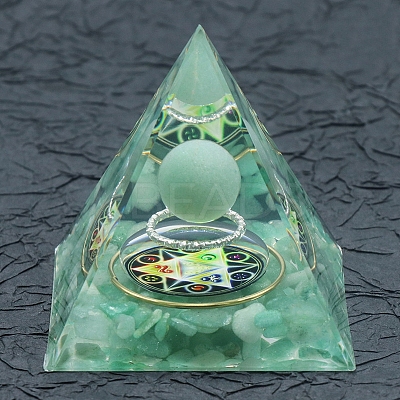 Resin Orgonite Pyramid PW-WG36540-02-1