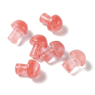 Synthetic Cherry Quartz Glass GuaSha Stone G-A205-26E-1