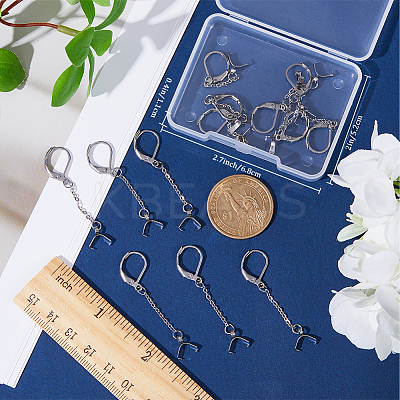 28Pcs 304 Stainless Steel Leverback Earring Findings STAS-CN0001-45-1