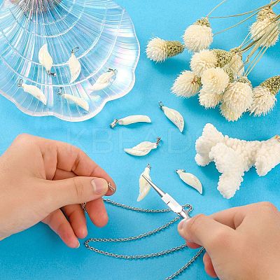 Natural Trochid Shell/Trochus Shell Pendants LS-BSHE-CJC0002-13-1