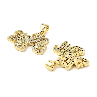 Mother's Day Brass Micro Pave Cubic Zirconia Pendants KK-M324-02H-G-1