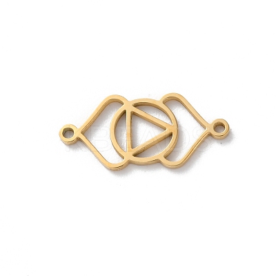 304 Stainless Steel Hollow Chakra Links STAS-S149-05F-1