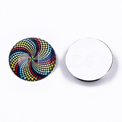 Glass Cabochons X-GGLA-S036-12-1