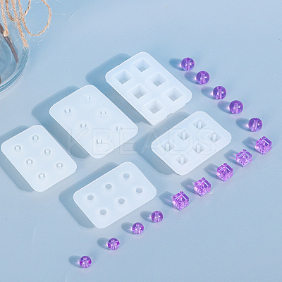 DIY Cube Bead Food Grade Silicone Mold LS-SIMO-PW0001-197E-1