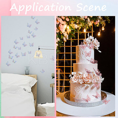 8 Sets 4 Colors PET Mirror Wall Stickers DIY-CP0009-15B-1