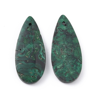 Natural Malachite Pendants G-K171-04H-1