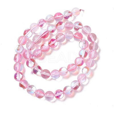 Synthetic Moonstone Beads Strands G-E573-02B-26-1
