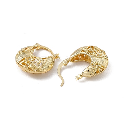 Rack Plating Brass Hoop Earrings for Women EJEW-M213-40G-1
