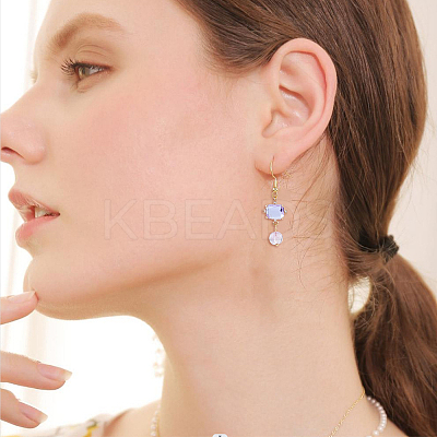 10Pcs 5 Colors Glass Connector Charms GLAA-HY0001-11-1