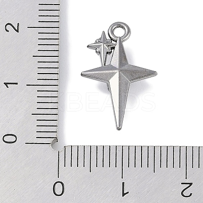 Rack Plating Alloy Jet Rhinestone Pendants PALLOY-F018-18B-02-1
