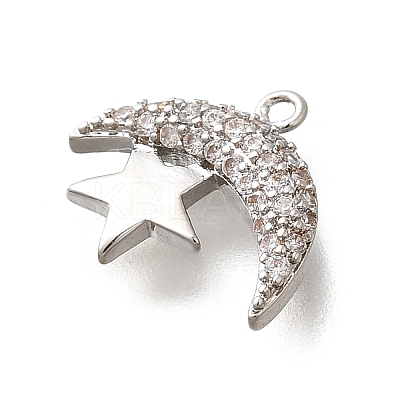 Brass Micro Pave Cubic Zirconia Pendants LS-KK-Q035-06P-1