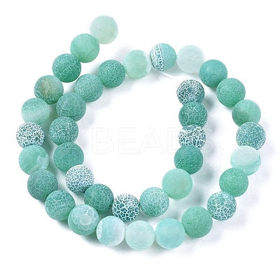 Natural Weathered Agate Beads Strands G-L534-11-10mm-1