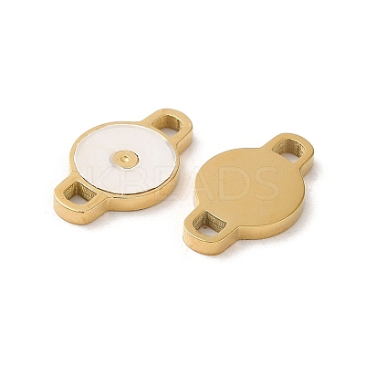 304 Stainless Steel with Shell Connector Charms STAS-K263-20G-1