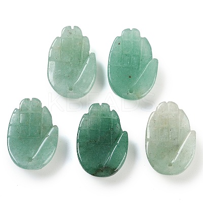 Natural Green Aventurine Pendants G-K359-03D-1
