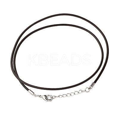 Leather Cord Necklace Making NJEW-A280-2.0mm-02-1