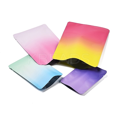50Pcs 4 Style Two Tone Rectangle Plastic Zip Top Gift Bags OPP-FS0001-19A-2-1
