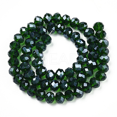 Electroplate Glass Beads Strands EGLA-A034-T10mm-A31-1