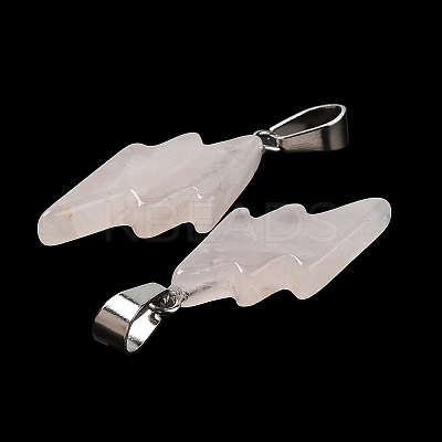 Natural Rose Quartz Pendants G-C057-01P-09-1