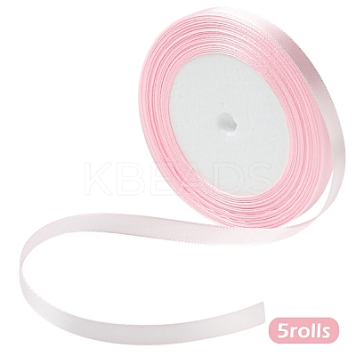 5 Roll Single Face Satin Ribbon SRIB-YW0001-03F-1